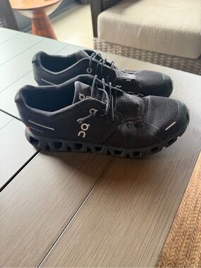 On Running women's Black Cloud Shoes with Responsive Cushioning